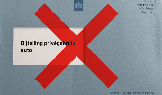 Brief belastingdienst met rood kruis